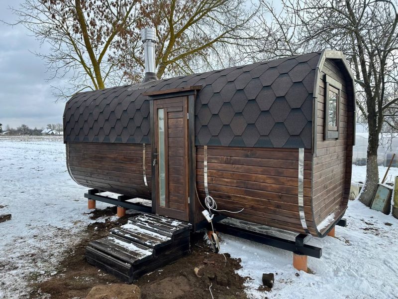 Квадро баня зимой