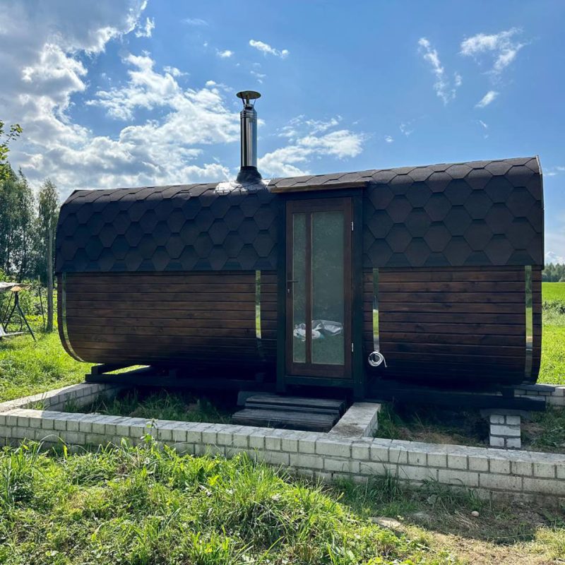 Большая квадро баня на 5 метров