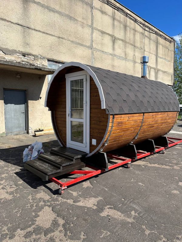 Большая баня бочка 6 метров